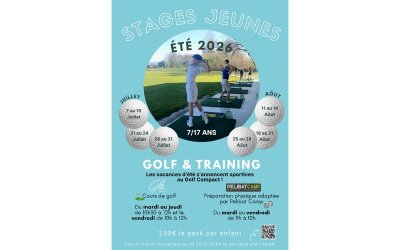 Stages jeunes golf et training