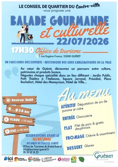 Balade gourmande au cœur de Guéret