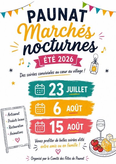 Marché gourmand nocturne