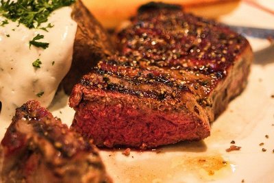 Repas : entrecôte-frites
