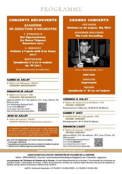 39e édition Festival de Musique de Gensac