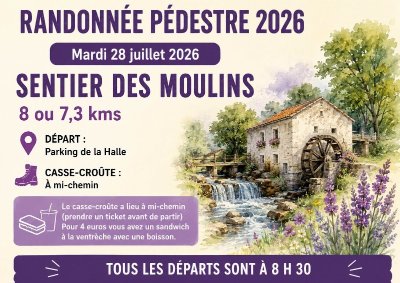 Randonnée pédestre : Sentier des moulins