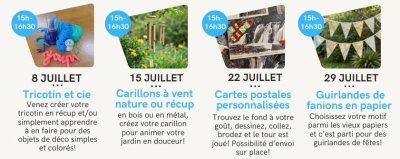 Atelier guirlandes de fanion en papier