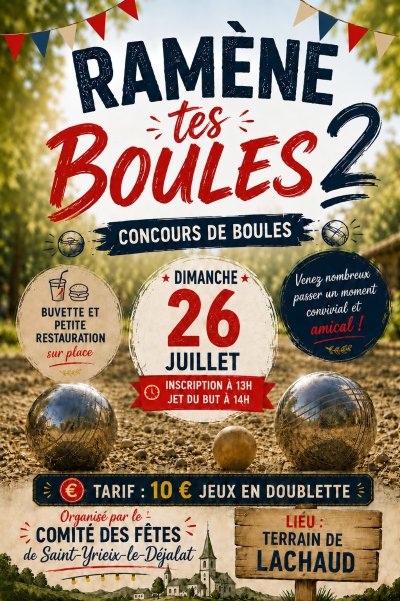 Concours de pétanque