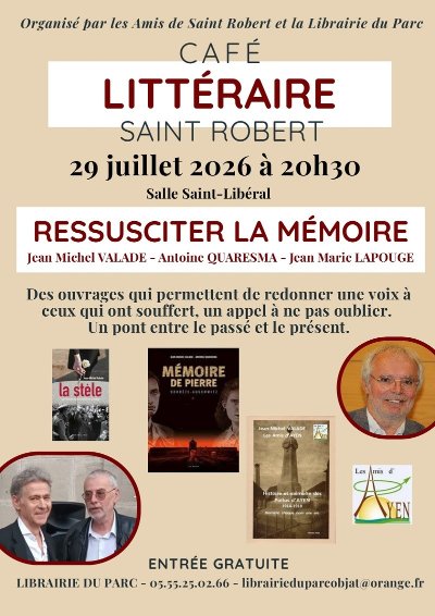 Café littéraire Ressusciter la mémoire
