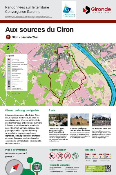 Cérons, Aux sources du ciron