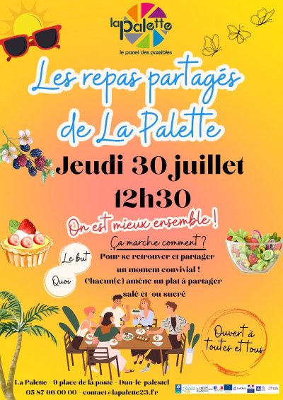 Les repas partagés de La Palette