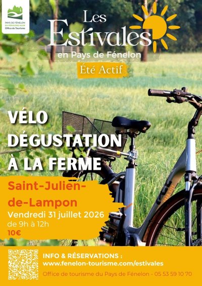 ÉTÉ ACTIF : Vélo-dégustation à la ferme