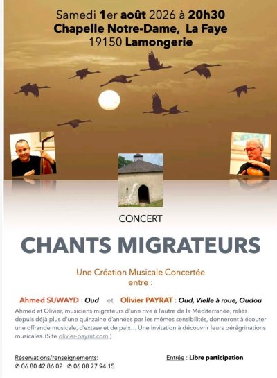 Concert  : Chants Migrateurs