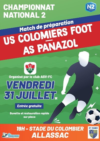Match de préparation AS Colomier Foot Us Panazol
