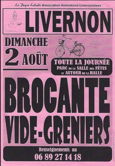 Brocante et vide-greniers à Livernon