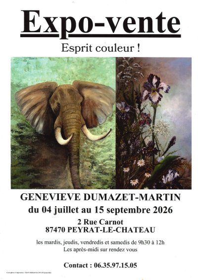 Expo-vente "Esprit couleur !"