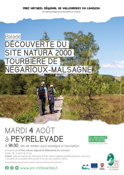 Découverte du site Natura 2000 Tourbière de Négarioux-Malsagne