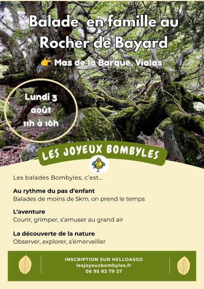 BALADE NATURE EN FAMILLE AU ROCHER DE BAYARD
