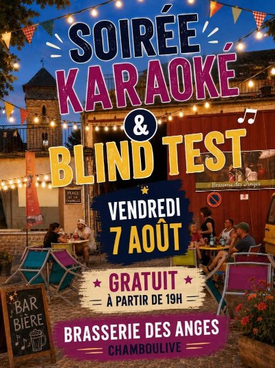 Brasserie des Anges  :  Karaoké et Blin Test