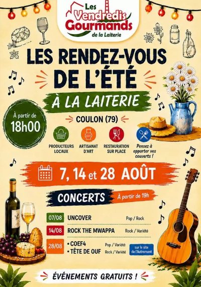 Les Vendredis Gourmands de la Laiterie à Coulon