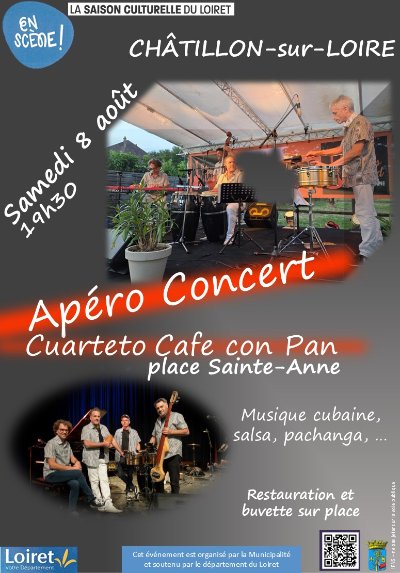 Apéro-concert avec le groupe "Cuarteto Cafe con Pan"