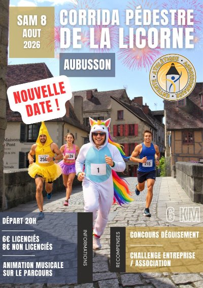 NOUVELLE DATE - Corrida pédestre de la licorne