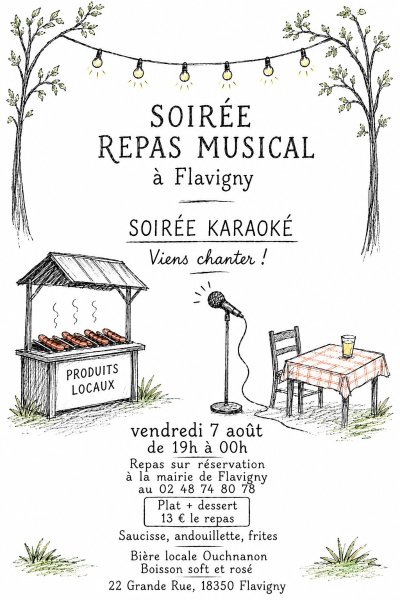 Soirée repas musical