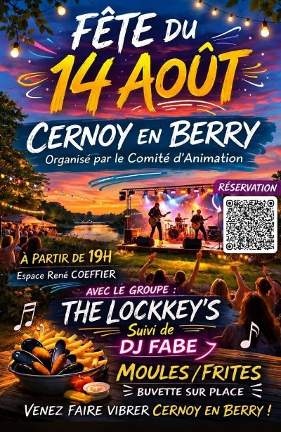 La Fête de Cernoy : concert et soirée moules/frites