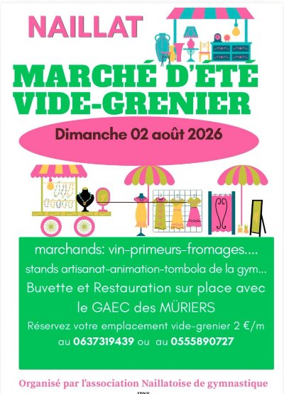 Marché d'été et vide grenier