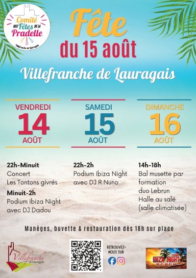 FÊTE DE VILLEFRANCHE-DE-LAURAGAIS !
