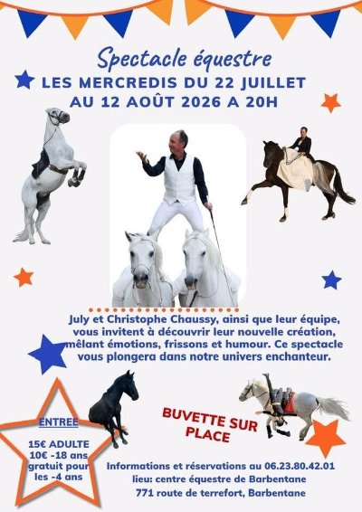 Spectacle équestre au Centre équestre de Barbentane