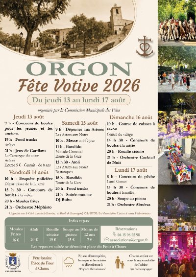 Fête votive d'Orgon