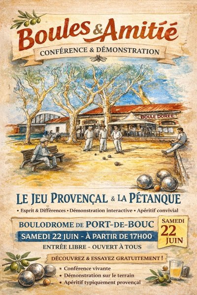 Conférence par René Brocca et Vincent Méger "Pétanque et Jeu provençal"