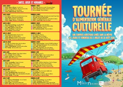 Tournée d'alimentation générale culturelle