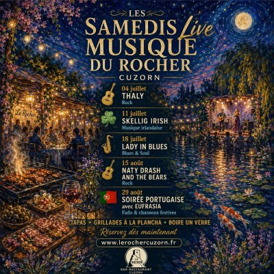 Les samedis live musique du Rocher