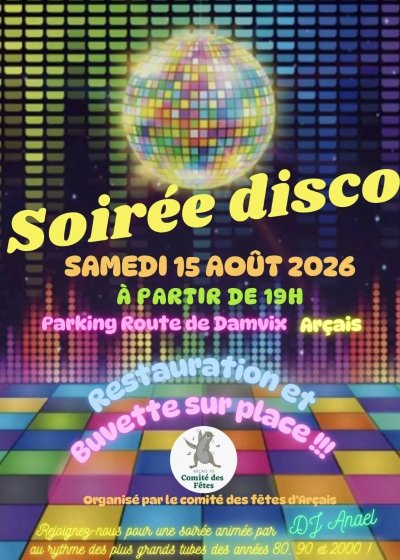 Soirée Disco à Arçais