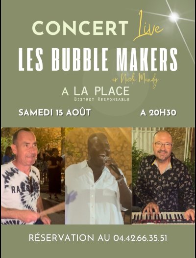 Concert Bubbles Makers à La Place