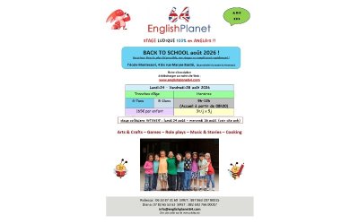 English Planet - Stage anglais "Back to school"