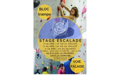Stage été vacances Escalade