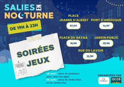 Salies en nocturne et son marché
