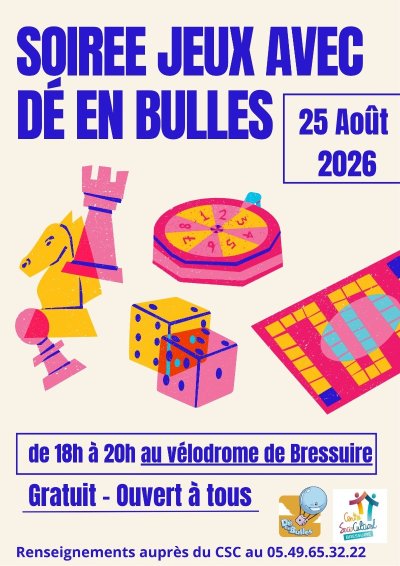 Soirée jeux avec Dé en Bulles
