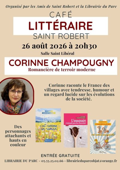 Café littéraire avec Corinne CHAMPOUGNY