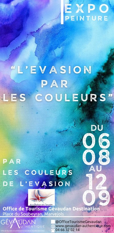 EXPO L'ÉVASION PAR LES COULEURS