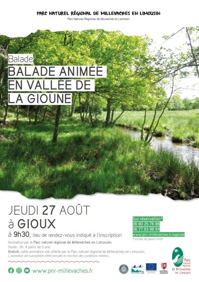 Balade animée en vallée de la Gioune