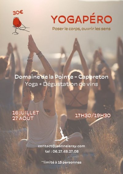 Yoga apéro au Domaine de la Pointe