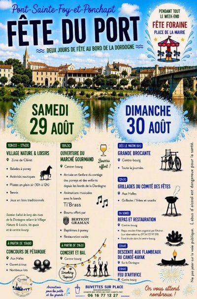 Fête locale de Port-Sainte-Foy-et-Ponchapt "Fête du Port"