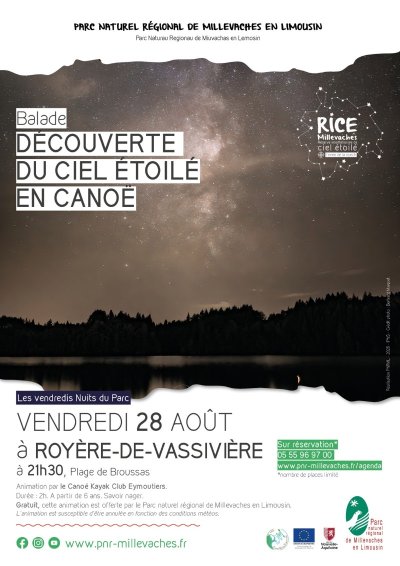 Découverte du Ciel étoilé en canoë