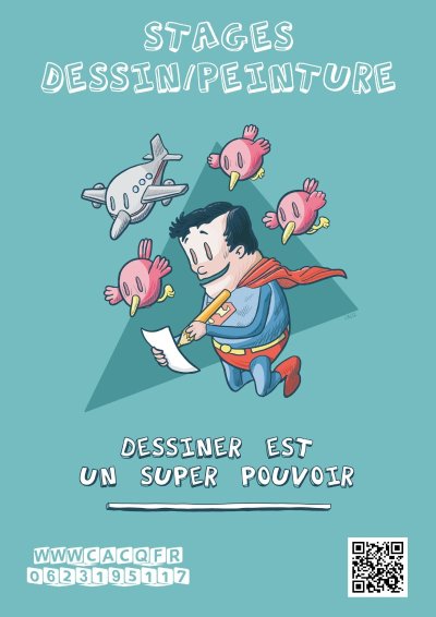 Dessiner est un super pouvoir - stage Carnet de croquis