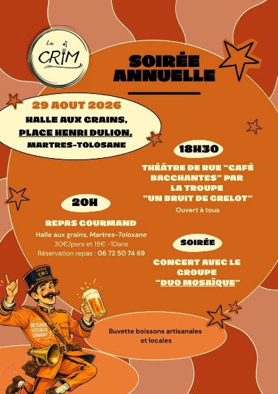 SOIRÉE ANNUELLE À LA HALLE AUX GRAINS