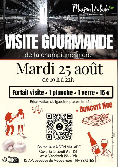 VISITE GOURMANDE DE LA CHAMPIGNONNIÈRE
