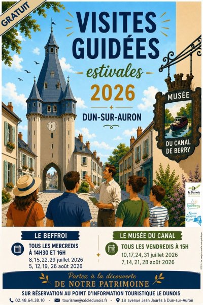 Visites Guidées Estivales du Beffroi de Dun-sur-Auron