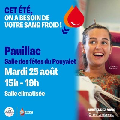 Don de sang à Pauillac