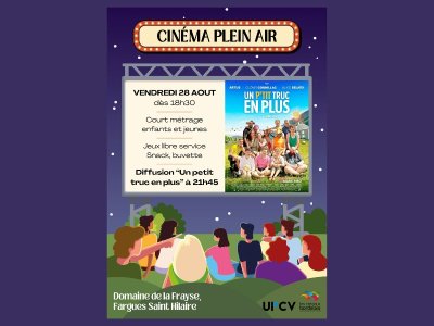 Clotûre estivale au Domaine de la Frayse : cinéma de plein air