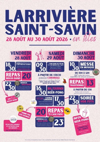 Fêtes de Larrivière-Saint-savin